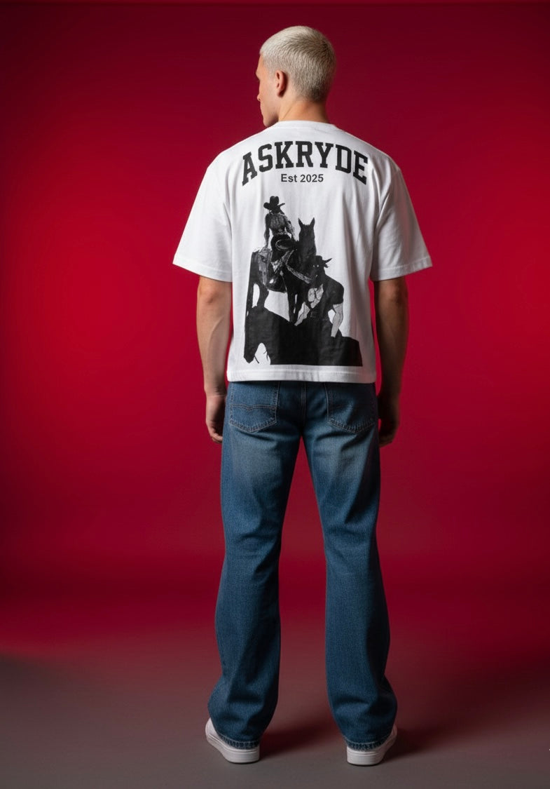 Askryde Cowboy Texas Shadows Oversized T